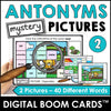 Opposite Words | Antonym Mystery Picture Boom Cards™ BUNDLE - Hot Chocolate Teachables