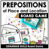 Parts of Speech Board Game BUNDLE: Nouns, Verbs, Prepositions of Place - Hot Chocolate Teachables