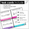 Past Continuous Verb Tense Grammar Task Cards for ESL - Past Actions - Hot Chocolate Teachables