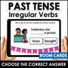 Past Tense Irregular Verbs - Changing Verbs to the Past Tense Boom Cards - Hot Chocolate Teachables