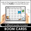 Plural Noun Mystery Picture - Boom Cards - Hot Chocolate Teachables