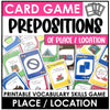 Prepositions of Place - Location Card Game - Hot Chocolate Teachables