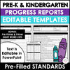 Preschool & Kindergarten ESL /EFL Progress Reports for Young Learners - EDITABLE - Hot Chocolate Teachables