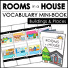 Rooms in a House Vocabulary Building Mini-Book | Picture Dictionary - Hot Chocolate Teachables