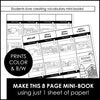 Rooms in a House Vocabulary Building Mini-Book | Picture Dictionary - Hot Chocolate Teachables
