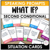 Second Conditional ESL Speaking Topic Prompts - Discussion Activity Cards - Hot Chocolate Teachables