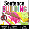 Sentence Building: Mixed Up Sentences Activity | Present & Past Tense - Hot Chocolate Teachables