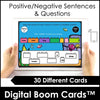 Sentence Building: Present Tense Verbs: Sentences & Questions - BOOM CARDS™ - Hot Chocolate Teachables