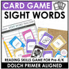 Sight Word Card Game | Primer Dolch Aligned - Plays like UNO - Hot Chocolate Teachables