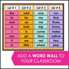 Sight Word Progress Reports - Pre-Primer Words | Evaluation Template & Word Wall - Hot Chocolate Teachables