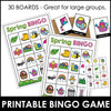 Spring - Easter BINGO Game - Vocabulary Activity + Flashcards - Hot Chocolate Teachables