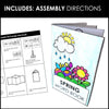 Spring Vocabulary Word Mini Book | ESL Picture Dictionary Activity - Hot Chocolate Teachables