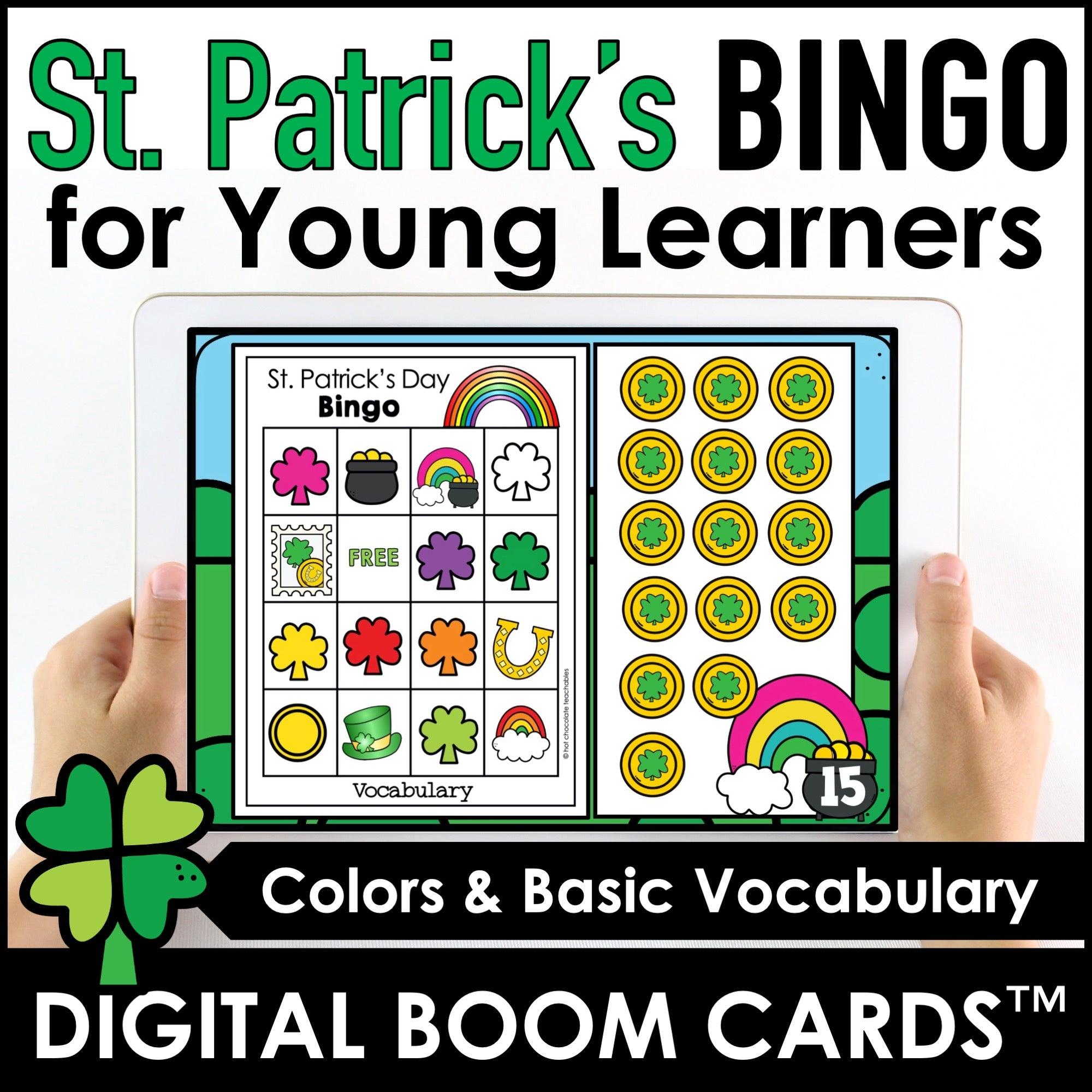 St. Patrick's Day Bingo Boom Cards | Pre-K and Kindergarten