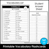 Summer Vocabulary Flashcards : ESL task cards - Flash Cards - Hot Chocolate Teachables