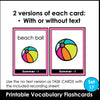 Summer Vocabulary Flashcards : ESL task cards - Flash Cards - Hot Chocolate Teachables