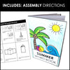 Summer Vocabulary Word Mini Book | ESL Picture Dictionary Activity - Hot Chocolate Teachables