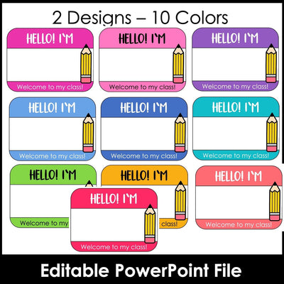 Teacher Name Posters | Hello Signs for Online Teachers – Hot Chocolate ...