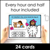 Telling the Time - Boom Cards™ -Valentine's Day to the hour and half hour - Hot Chocolate Teachables