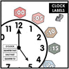 Telling the Time Posters & Clock Labels - Digital & Analog Clocks - Neutrals - Hot Chocolate Teachables