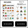 Thanksgiving ESL Vocabulary Bingo Game - English Text - Hot Chocolate Teachables
