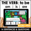 TO BE - AM - IS - ARE - Subject Verb Agreement Boom Cards - ESL - Present Simple - Hot Chocolate Teachables