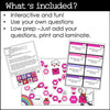Valentine's Day Board Game Template for ANY subject with Editable Game Cards - Hot Chocolate Teachables