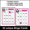 Valentine's Day Kindergarten Sight Word Bingo Game | Print & Google Slides™ - Hot Chocolate Teachables