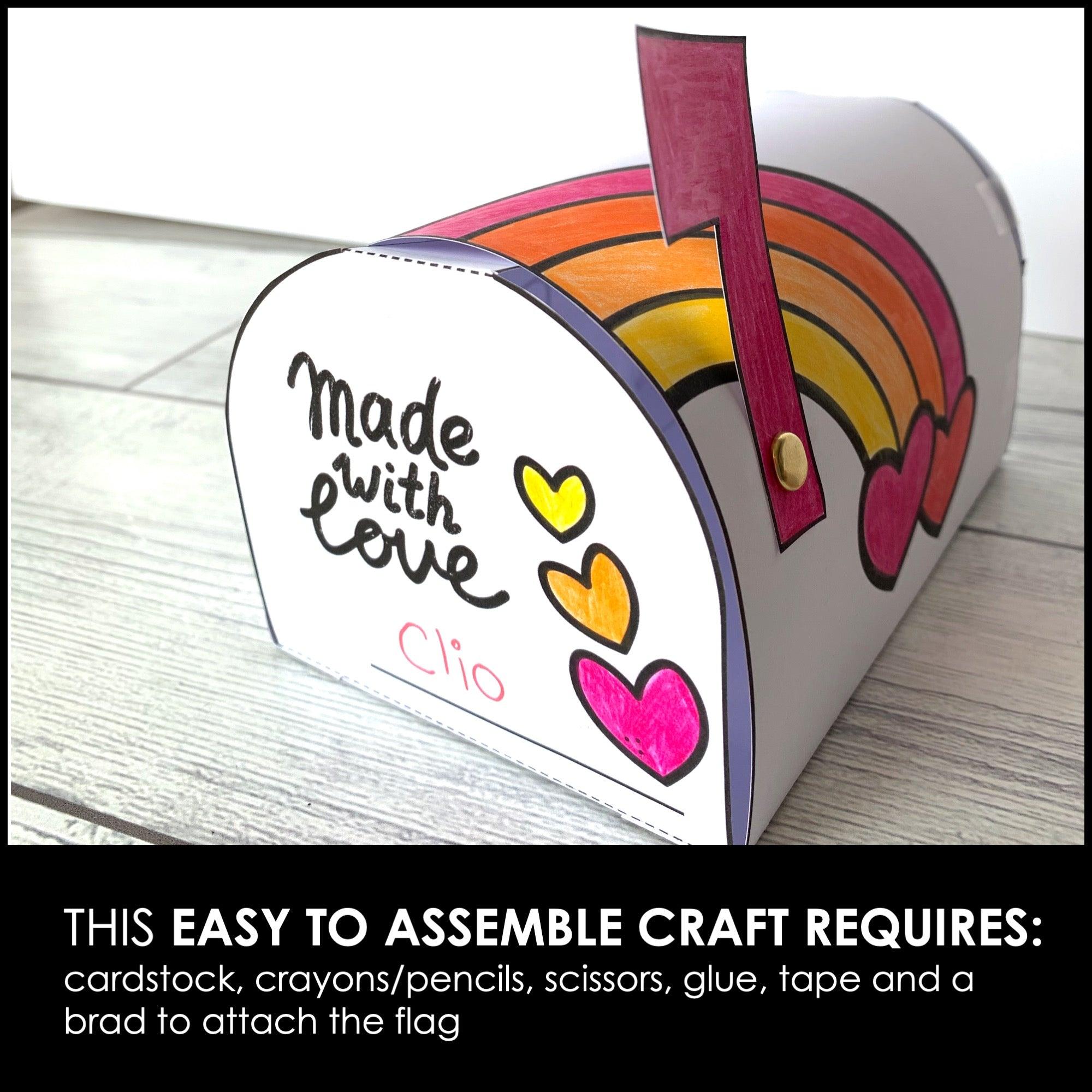 Valentine's Day Mailbox - Printable Valentine's Craft