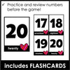 Valentine's Day Number Recognition 1-20 Bingo Game - Hot Chocolate Teachables