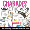 Verb Charades | Miming Game Cards for Kids - Hot Chocolate Teachables