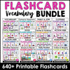 Vocabulary Flashcard Bundle for ESL ELL ELD - Task Card - Flash Card Toolkit - Hot Chocolate Teachables