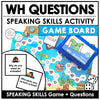 WH Question Board Game - What - When - Where - Why - Who - How often - Hot Chocolate Teachables