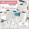 WH Question Escape Activity for ELL, EFL, ESL / Question Word Comprehension - Hot Chocolate Teachables