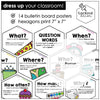WH Question Words Posters: ESL Grammar Bulletin Board - Classroom Decor - Hot Chocolate Teachables