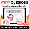 WHY: WH Question Comprehension Boom Cards : Digital Interactive Task Cards - Hot Chocolate Teachables