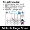 WINTER First Grade Sight Words Bingo Game - Print & Digital Google Slides™ - Hot Chocolate Teachables