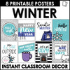 Winter Posters | Classroom Bulletin Board Decor - Quote Posters - Hot Chocolate Teachables