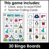 Winter Vocabulary Bingo Game | Seasonal Words - Activity for Young Learners - Hot Chocolate Teachables